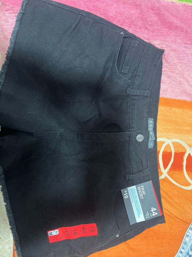 Pantalones cortos vaqueros negros