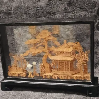 Diorama Cinese in Teca