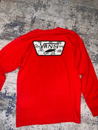 Camiseta Vans Roja Manga Larga