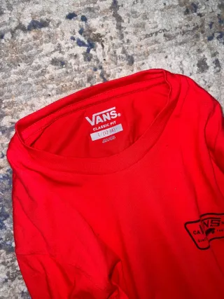 Camiseta Vans Roja Manga Larga
