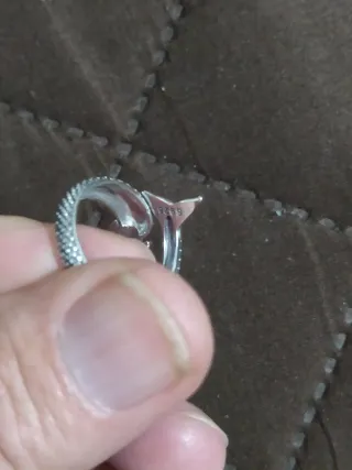 Anillo Plata Ley S925 Sirena Ajustable