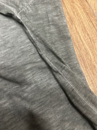 Vestido mujer manga larga verde gris talla M