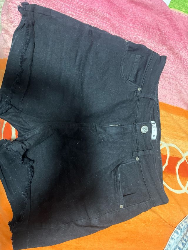 Pantalones cortos vaqueros negros