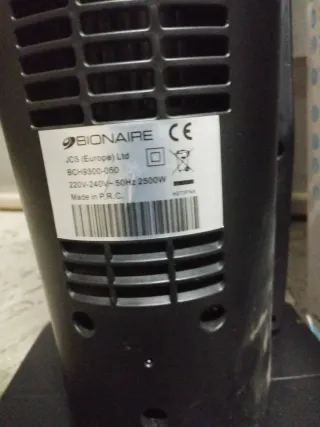 Calefactor Bionaire Torre Cerámico