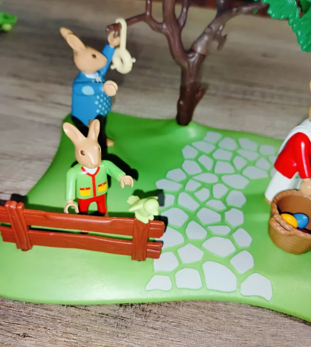 Playmobil Pasqua Conigli Albero Cesto Uova