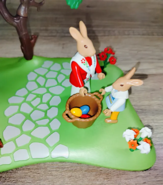 Playmobil Pasqua Conigli Albero Cesto Uova