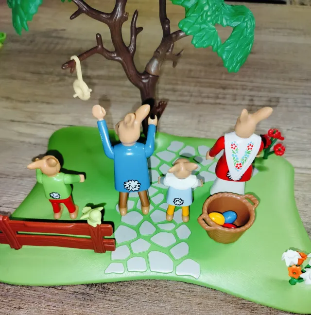 Playmobil Pasqua Conigli Albero Cesto Uova