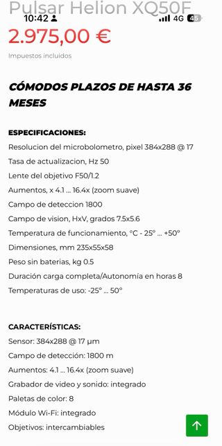 Pulsar Helion XQ50 Térmico