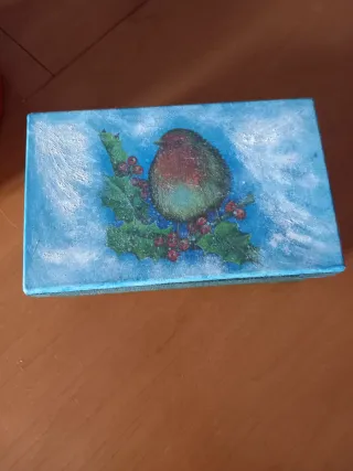 Scatole Natale decorate a mano