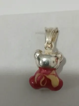 Anel e Pendente Prata 925 Ursinho