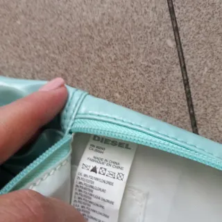 Zainetto Diesel lucido color verde acqua