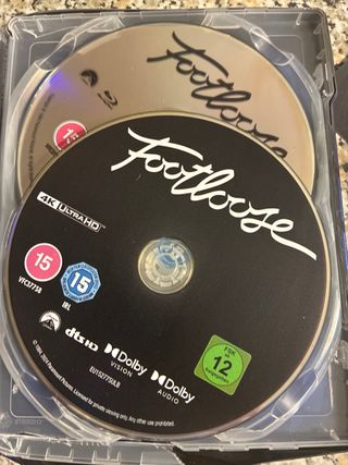 Footloose 4K UHD Blu-ray custodia rotta