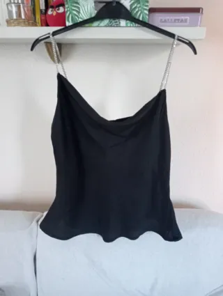 Top Lefties tirantes brillantes