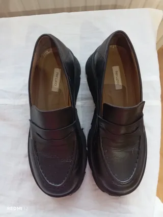 Zapatos Pierucci Piel Talla 39 Negros
