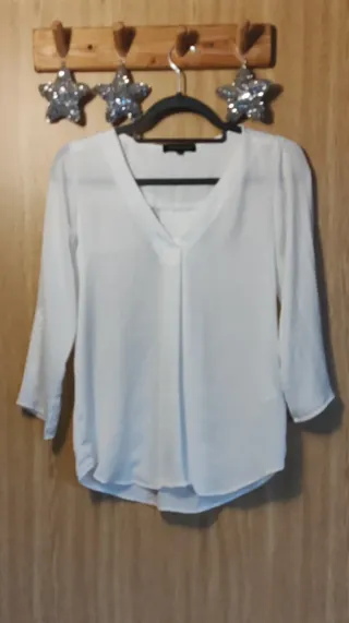 Blusa blanca mujer
