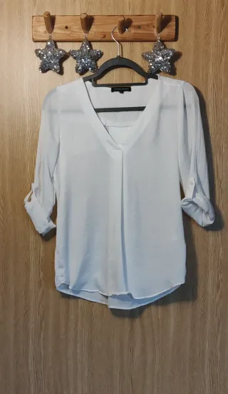 Blusa blanca mujer