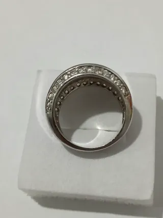 Anel Prata 925 Portuguesa Zircónias