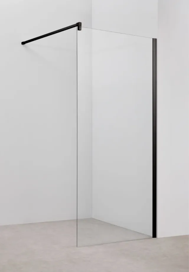 Mampara Ducha Baikal ONYX NAT BLACK 100x195cm