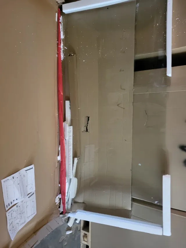 Mampara Ducha Baikal ONYX NAT BLACK 100x195cm