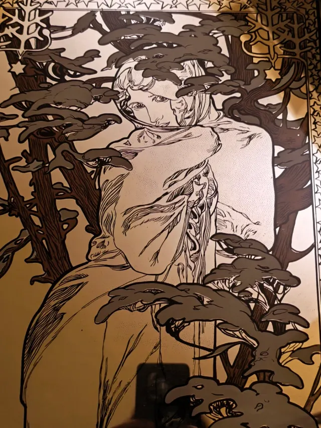 Quadro Specchio Mucha