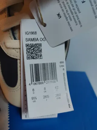 Adidas Samba OG Beige/Blu
