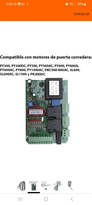 Mando Garaje 4 Botones (433Mhz)