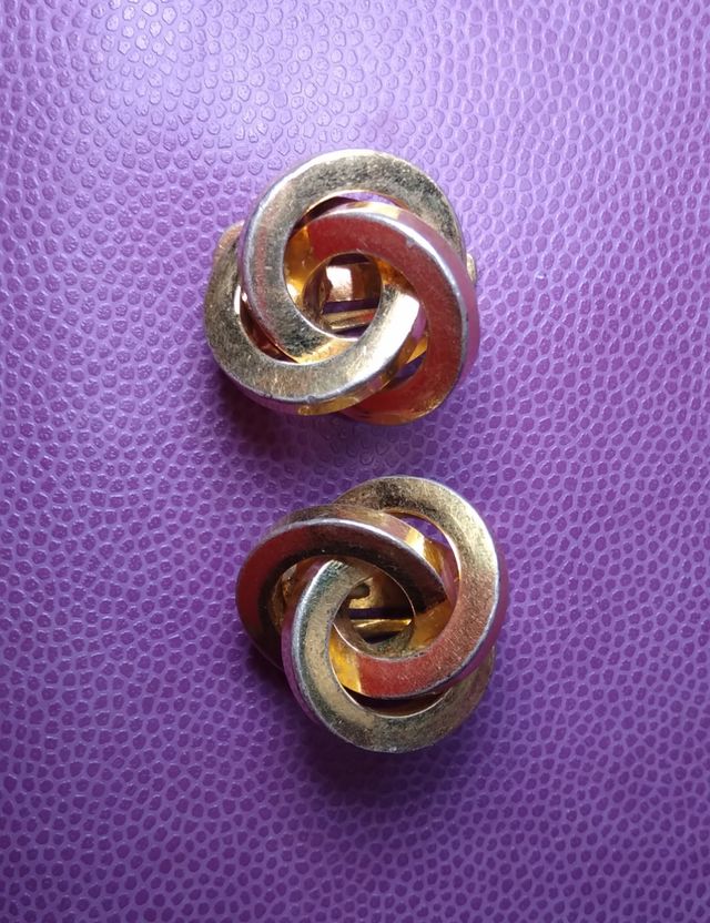 Orecchini Cascio vintage clip nodo