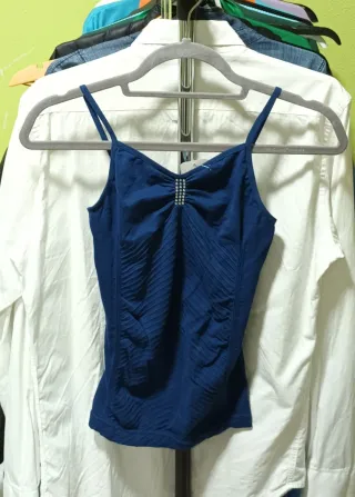 Top tirantes azul mujer M-L