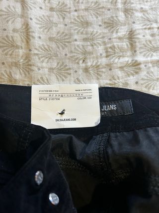 Pantalón Salsa Negro Talle 38