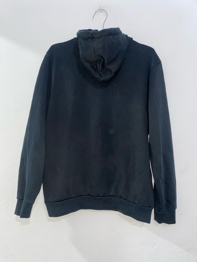 Sudadera Puma Negra con Logo Rojo