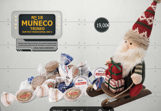 Muñeco Trineo Papá Noel y Dulces Navideños Estepeñ