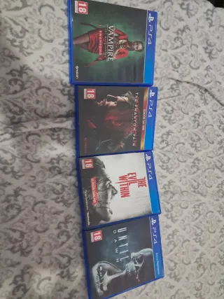 PS4 Juegos: Vampire, Evil Within, Until Dawn