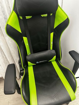 Silla Gamer New Skill Negra y Verde