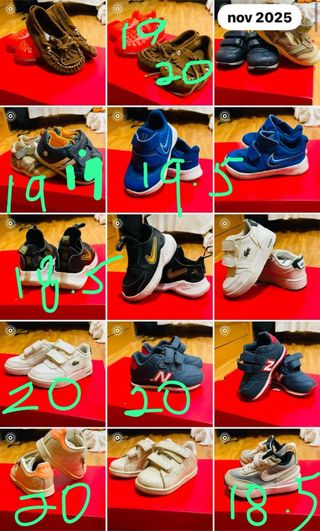 Zapatillas  Nike adidas y otras marcas bebe