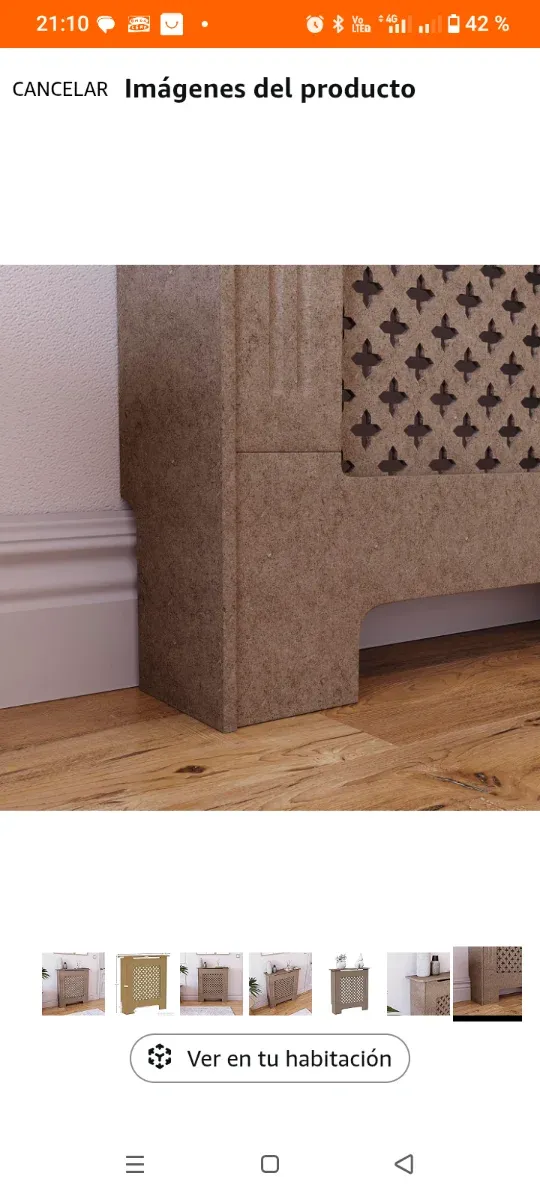 Copertura radiatore in legno