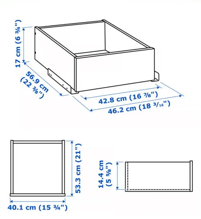 Cajón Pax Ikea Blanco