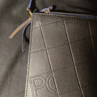 Bolso bandolera Purificación García negro y azul