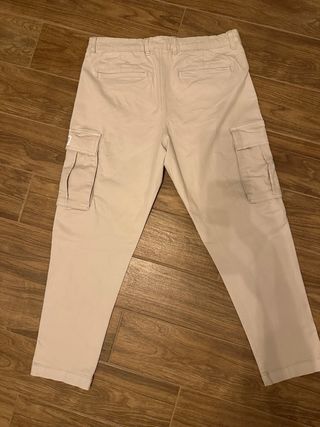 Pantaloni cargo Zara beige