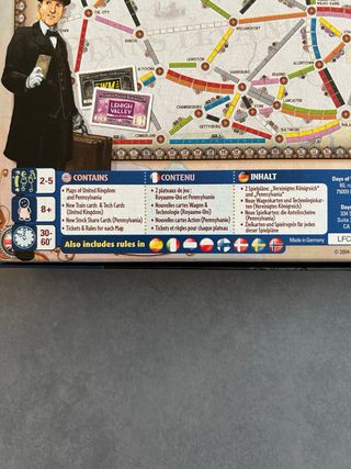Ticket to Ride UK + Pennsylvania