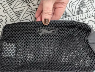 Bolso Bimba y Lola Negro de malla y piel
