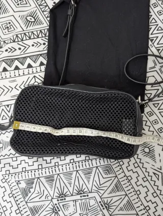 Bolso Bimba y Lola Negro de malla y piel