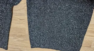 Jersey mujer cuello alto con brillos