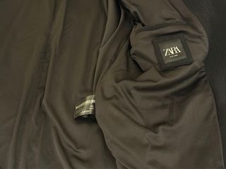 Abrigo Zara Oversize Talla S Negro