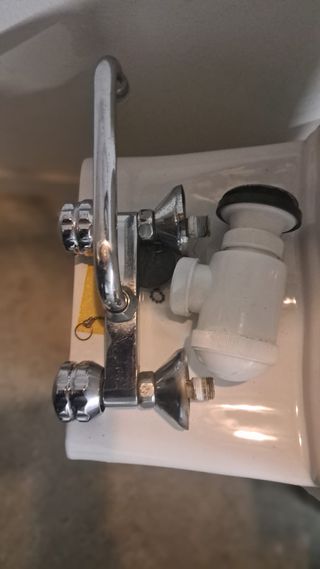 Lavadero Blanco con Tabla de Fregar