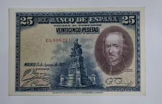 25 Pesetas 1928 Serie C189