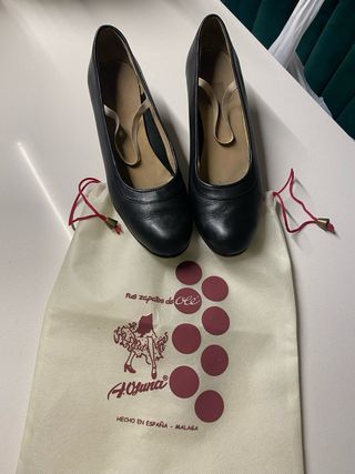 Zapatos Flamenco Piel española  Talla 40
