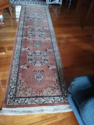 Tappeto da corridoio rosa, salmone