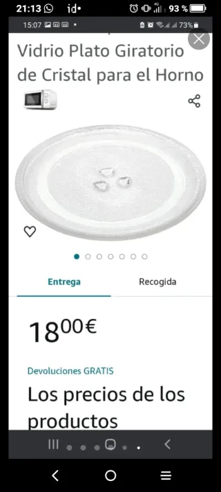 Plato para microondas 28x28 cm