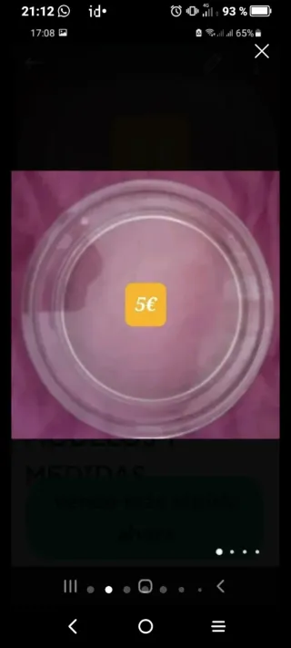 Plato para microondas 28x28 cm