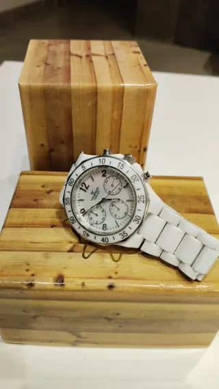 Reloj Viceroy Blanco y Plateado